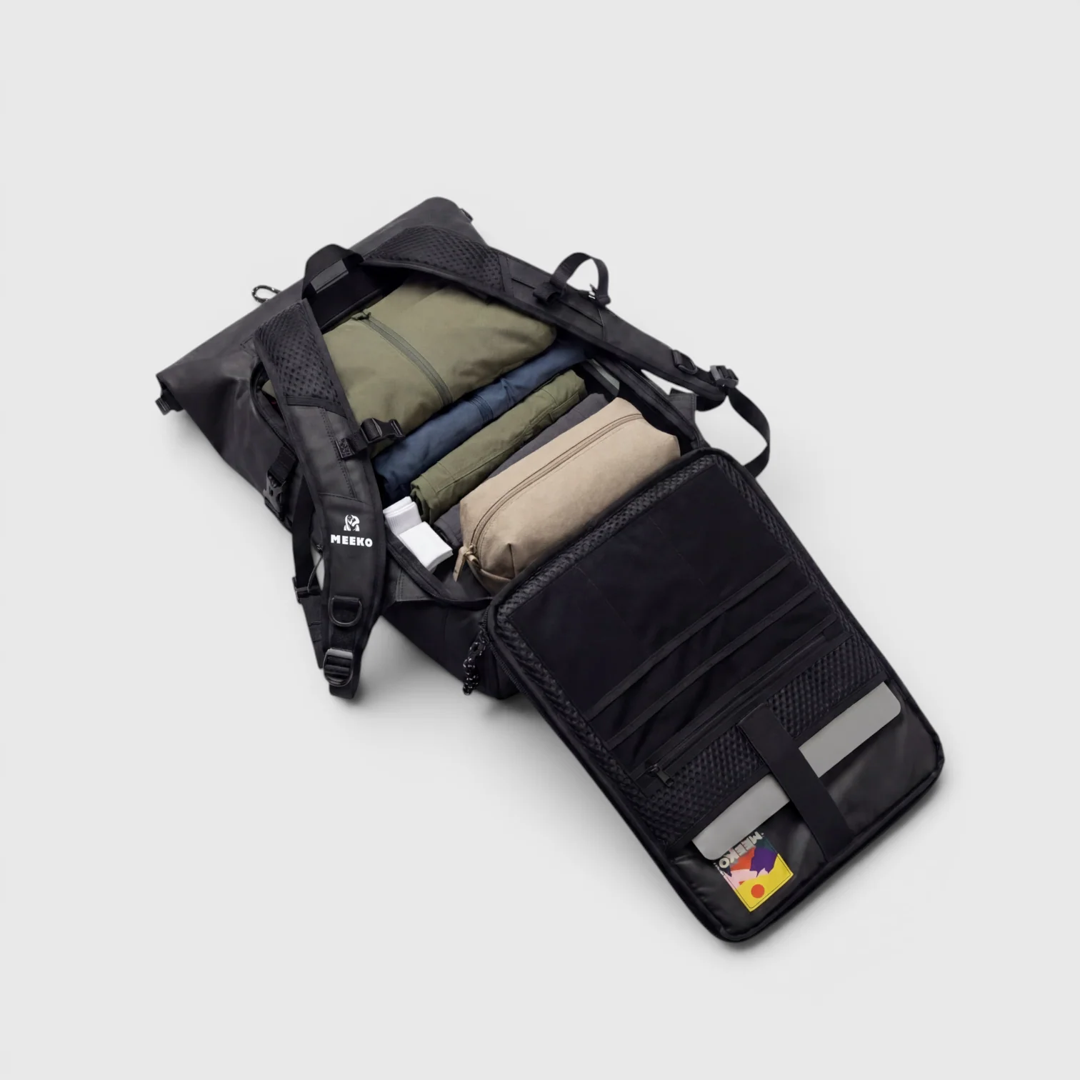 WOODPACKER - BLACK - BACKPACK MODULABLE, TECHNIQUE ET DURABLE - Image 7