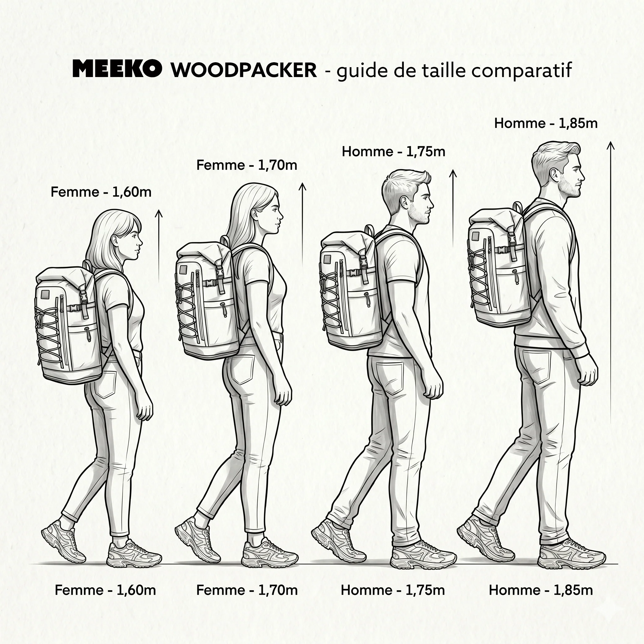 WOODPACKER - BLACK - BACKPACK MODULABLE, TECHNIQUE ET DURABLE - Image 13